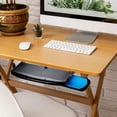 thumbnail image 6 of TISHITA Keyboard Tray under Desk Keyboard Holder with Rotatable Mouse Sliding Keyboard Drawer Keyboard Shelf for Work Gaming Black, 6 of 8