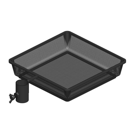 Bird Feeder Tray Garden Pole Station Iron Mesh Outdoor Mount for Small Birds and Patio Use