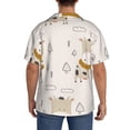 thumbnail image 7 of PAYOHTO Cute Cow Pattern Mens Hawaiian Casual Short-sleeved Shirt Tropical Summer Beach Button Down Shirts, 7 of 7