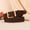 Dark Brown, variant on Women's Leather Belt Suede Denim Casual Belt for Women Vintage-Style Slim Waistband for Jeans Dress Camel Color 105cm
