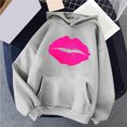 thumbnail image 4 of Uuszgmr Women Autumn Winter Hoodie Fashion Sweatshirt For Women Hoodies Trendy Graphic Print Drawstring Pullover Hooded Casual Tops Fall Loose Long Sleeve Blouse With Pocket, 4 of 5