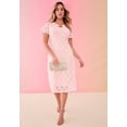 thumbnail image 3 of Roaman's Women's Plus Size Keyhole Lace Dress, 3 of 5