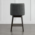 thumbnail image 6 of CHITA 26 inch Swivel Upholstered Counter Height Bar Stools with Full Back Set of 2,Fabric in Midnight, 6 of 9