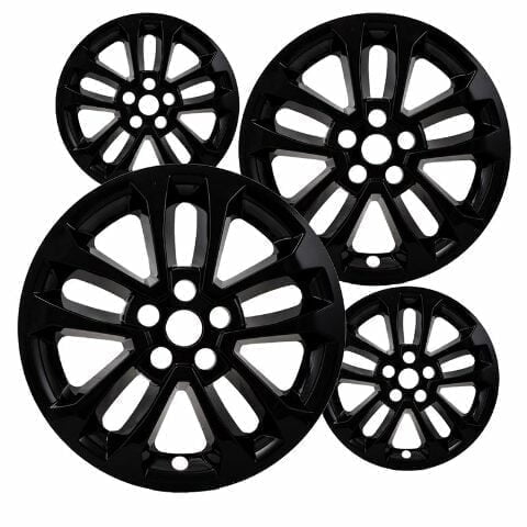 17 inch Gloss Black ABS Wheel Skins Set Compatible with 2020-2022 Ford Escape & Impostors for LJ6Z1007A Wheel Series