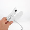 thumbnail image 4 of Lámpara de escritorio con clip, luz de lectura LED USB regulable con cuello de cisne resistente para escritorio, cama, ordenador., 4 of 7
