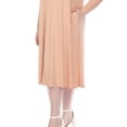thumbnail image 5 of White Mark Women's Plus Size Crew Neck T-Shirt Dress, 5 of 6