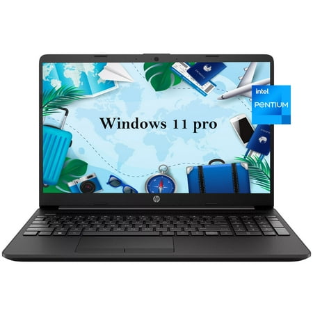 HP 15 15.6" HD [Windows 11 Pro] Business Laptop Computer, Intel Pentium Silver N5030, 8GB RAM, 256GB SSD, 1-Year Office 365, Long Battery Life, Wi-Fi, Bluetooth 4.2, HDMI, Black