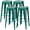 Green, variant on VINEEGO 30 Inches Metal Bar Stools High Backless Stackable Stools Indoor Counter Stools Set of 4 (Black)