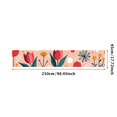 thumbnail image 3 of Colorful Floral Illustration Banner Garden Background Backdrop Birthday Party Wedding Celebration Photography Props Spring Decor Botanical Elements, 3 of 4