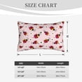 thumbnail image 4 of Naloa ladybugs and flower Pillowcase, Cool Pillowcase, Lightweight, Breathable, Skin Friendly Pillowcase, Hidden Zipper (No pillow core)-20"x30", 4 of 6