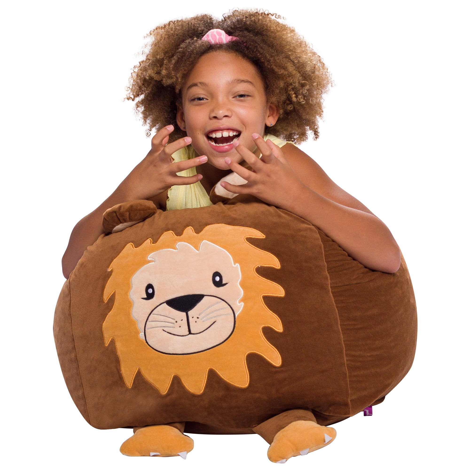 Posh Creations Bean Bag Chair 1.5 ft Brown Walmart