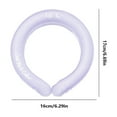 thumbnail image 2 of Weloille 300ml Neck Cooler Ice Cold Ring, Wearable Body Cooling Tube for Heat and Hot Weather, Ice Collar for Outdoor Workers, Sports, Relief from Hot Flashes or Fever, 2 of 5