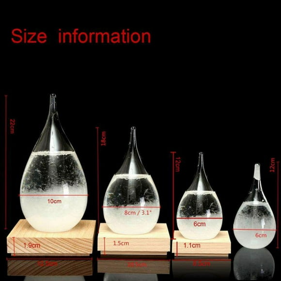 Storm Glass Weather Predictor-Creative Forecast Nordic Style Decorative Weather Glass on Home & Office