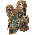 thumbnail image 2 of SUNSOUT INC - Forest Owls - 1000 pc Special Shape Jigsaw Puzzle by Artist: Rebecca Latham - Finished Size 27" x 39" - MPN# 97055, 2 of 5