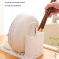 thumbnail image 5 of SSZMDLB under $5 Dish Rack, Foldable Drainer for Kitchen, Splicable Cup Bowl Holder, Utensil Organizer for Chopsticks Spoons, Space Saving Countertop Drying Rack for Sink, 5 of 9