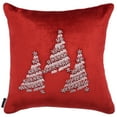 thumbnail image 2 of SAFAVIEH Winter Tree Pillow, 18" x 18", Red, 2 of 6