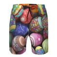 thumbnail image 4 of Kdxio Easter Eggs1 Pattern Mens Casual Shorts - Drawstring Summer Beach Sports Shorts for Men, 4 of 9