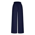 thumbnail image 7 of Wenyuyu Women's Palazzo Pants with Pockets Lounge Wide Leg High Waisted Trousers Flowy Solid Color Y2K Cargo Trousers, 7 of 7