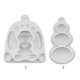 thumbnail image 3 of Moldes de silicona conejo/huevos forma moldes de pendientes asimétricos para hacer llaveros, huevos de Pascua Feliz Sencillez, 3 of 5