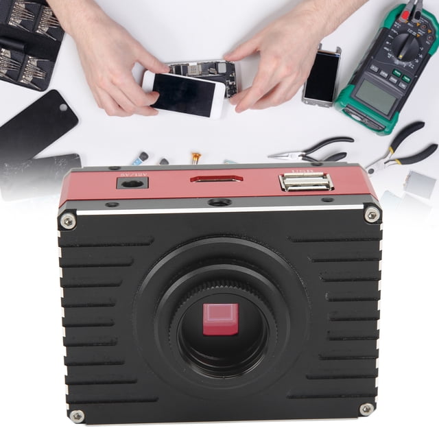 Industrial Microscope Camera, HD Industry Camera US Plug 100-240V Real Time Output Imported Chip For Measurement For Research