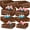 Black Brown, variant on 8 Pcs Large 8.7" Wood Risers Display Stands Rustic Square Cupcake Stand Food Risers Stackable Display Box for Buffet Table Dessert Food Birthday Wedding Party (White)