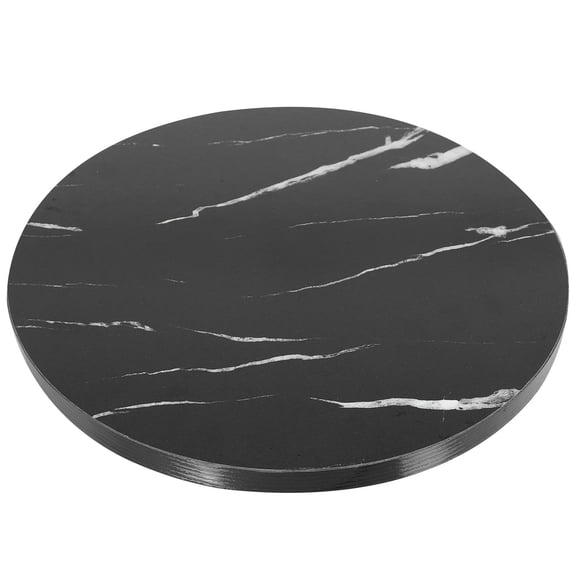 Raindrops 1Pcs Food Turntable For Dining Table Smooth Rotation Black Marble Texture 11.79In