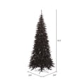 thumbnail image 2 of Vickerman 4.5' Black Fir Slim Artificial Christmas Tree, Unlit, 2 of 3