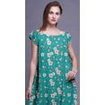 thumbnail image 4 of Bimba Chemise de Nuit Imprimée pour Femmes Robe Longue Maxi en Rayonne Robe de Nuit, 4 of 4