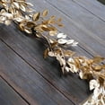 thumbnail image 5 of Efavormart 6ft Metallic Gold Magnolia Leaf Table Garland, DIY Craft Hanging Vine Wreath, 5 of 11