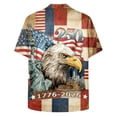 thumbnail image 5 of Yindaity Patriotic T Shirts for Men USA Flag 4th July American Red White Blue Star Stripes Patriotic T-Shirt(Light Gray,4XL), 5 of 6