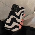 thumbnail image 3 of Funda de teléfono con raya de cebra, color blanco y negro, a la moda, para iPhone 14, 11, 12, 13, 15 Pro Max, 14, 15, 7, 8 Plus, X, XS, Max, XR, suave a prueba de golpes, 3 of 4