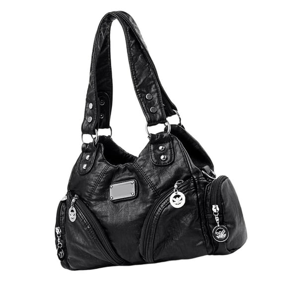 Women Bag Trendy Shoulder Bag Retro Handbag Fashion Crossbody Bag Top Handle Bag PU Motorcycle Bag Commuting Bag