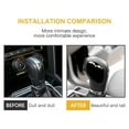 thumbnail image 3 of 2pcs Car Gear Shift Knob Head Side Sticker Cover For Volkswagen POLO CC Golf 7 6 GTI Bora Tiguan Passat B5 B6 B7 Jetta MK5 MK6 Styling, 3 of 10