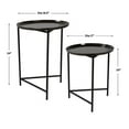 thumbnail image 3 of Uttermost 251-Burnett-Nest-Table Burnett Set Of 2 Modern Industrial Side Nesting Tables -, 3 of 4