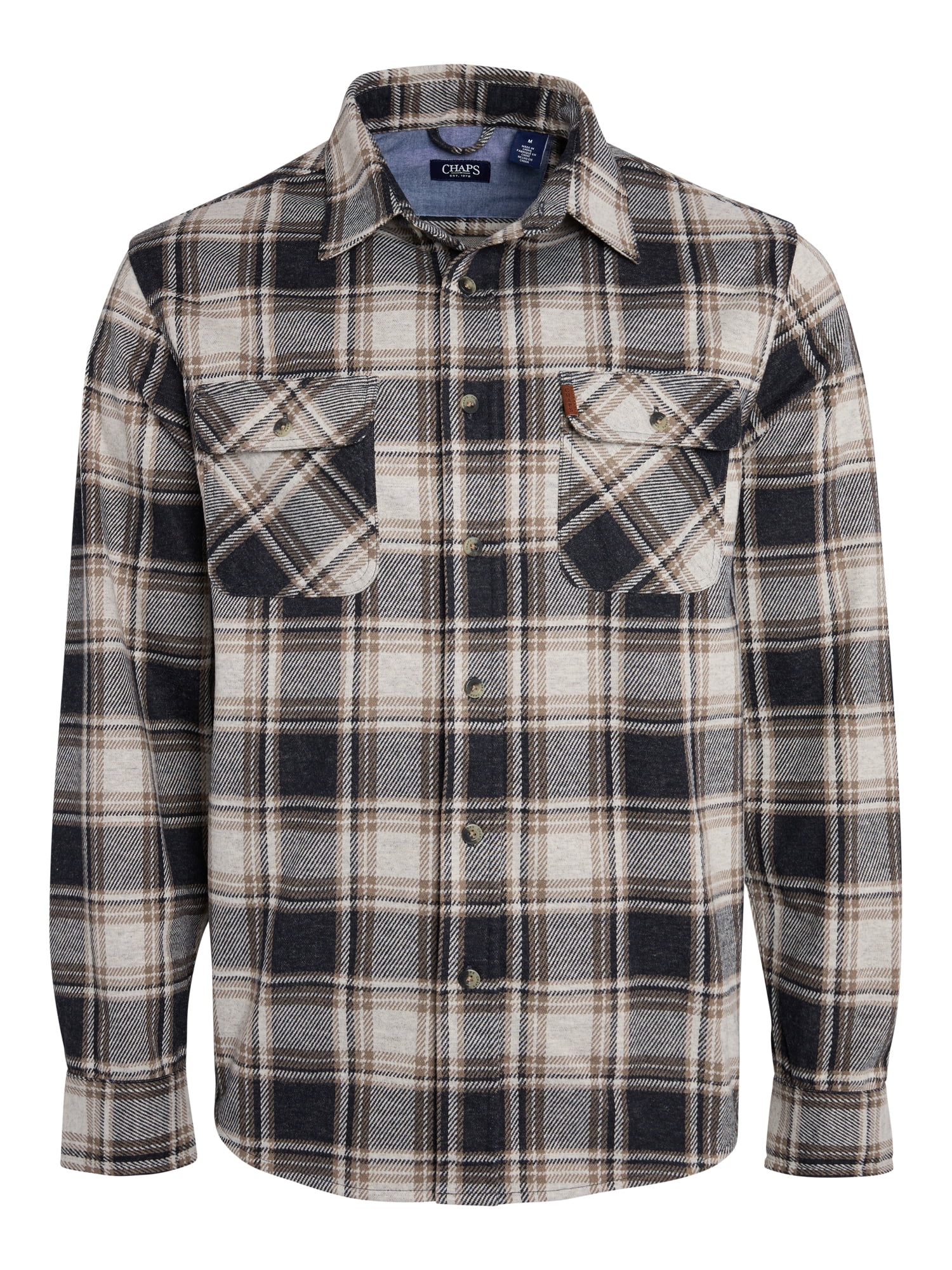 Chaps Men's & Big Men's Lakeland Flannel Shirt, Sizes S-3XL