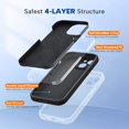 thumbnail image 3 of Funda para teléfono Miracase compatible con iPhone 15 negra, 3 of 6