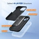 thumbnail image 3 of Funda para teléfono Miracase compatible con iPhone 15 negra, 3 of 6
