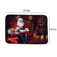thumbnail image 3 of Chmadoxn Christmas Decorations, Bathroom Rug Mat 31x20, Flannel Christmas Halloween Decoration Extra Soft And Absorbent Bath Rugs, Non Slip Bath Carpet, Machine Wash Dry, Bath flannel carpet, 3 of 8