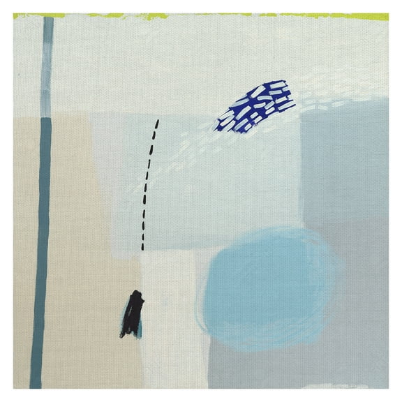 Masterpiece Art Gallery Blues Abstract By Aliza Cohen Canvas Art Print 24" x 24"