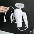 thumbnail image 3 of Soporte autoadhesivo para secador de pelo, estante para secador de pelo de hierro forjado para baño, 3 of 4