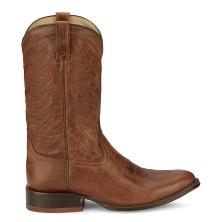 Tony Lama Mens Derby Lenado Medium Round Toe Cowboy Casual Mid Calf Boots