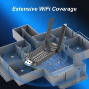 USB WiFi Adapter, EEEkit 1800Mbps WiFi6E Dongle PC Wireless Network Adapter Fits for Windows 10/11