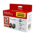 Canon 0615B009 (PG-40/CL-41) ChromaLife100+ Ink & Paper Combo Pack ...