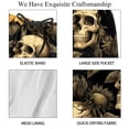 thumbnail image 4 of luoweisi Men's Beach Shorts Quick Dry Swim Trunks with Mesh Lining Sunflower Skull S, 4 of 5