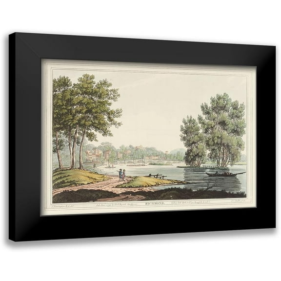 Stadler, Joseph 14x11 Black Modern Framed Museum Art Print Titled - Richmond, England