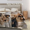 thumbnail image 5 of Custom Blanket with Photos Personalized Picture Collage Blankets Soft Sofa Blanket,Gift for Mother's Day,Family,Friends,Lovers,Dog Blue 35.4"X27.6", 5 of 6