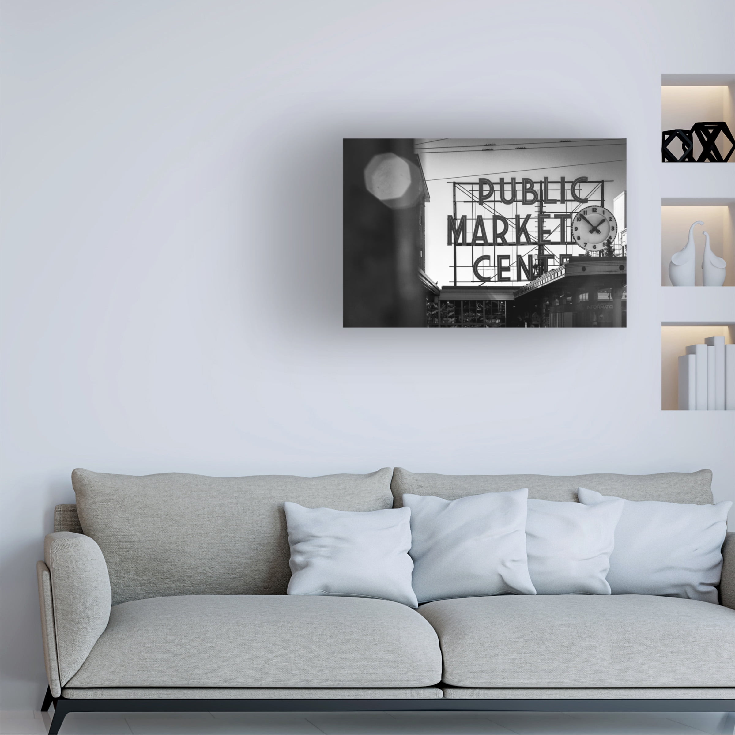 Trademark Fine Art Yale Gurney Pike Place Market Canvas Wall Art - 30x47