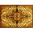 thumbnail image 1 of Ahgly Company Machine Washable Indoor Rectangle Medallion Yellow Traditional Area Rugs, 5' x 8', 1 of 4