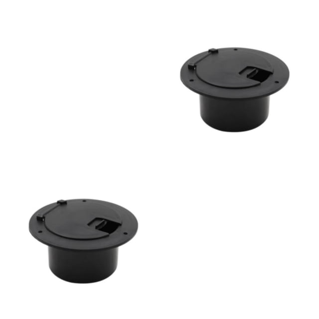 Escotilla de cable eléctrico Riwesomey 5,2 O.D. Negro 2piezas