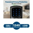 thumbnail image 3 of HIDALIFE Keyless Entry Door Lock, Keypad Door Lock with Handle, Touchscreen Digital Lock, Anti-peep Password, Auto-Lock, Easy Install for Front Door,, 3 of 8
